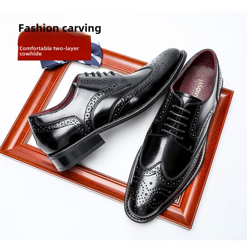 Japanse grensoverschrijdende zakelijke leren schoenen voor heren_voghion.com