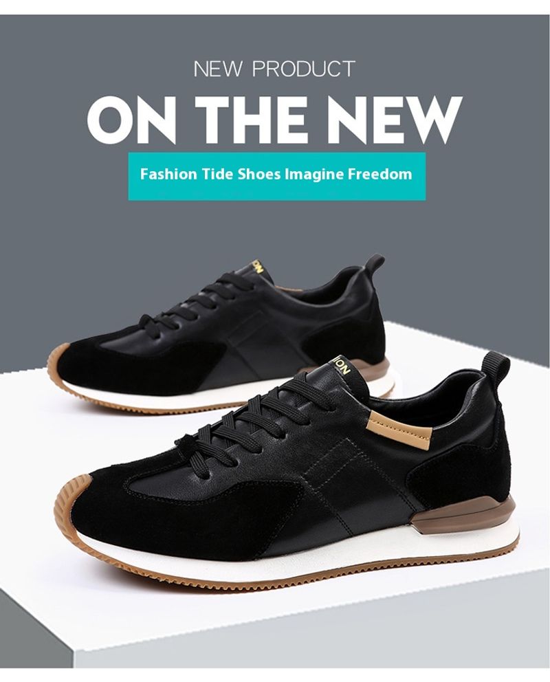 Schuhe Atmungsaktive Sommer Sneakers Casual Leder Kleine Weiße Herrenschuhe Sind Vielseitig_voghion.com