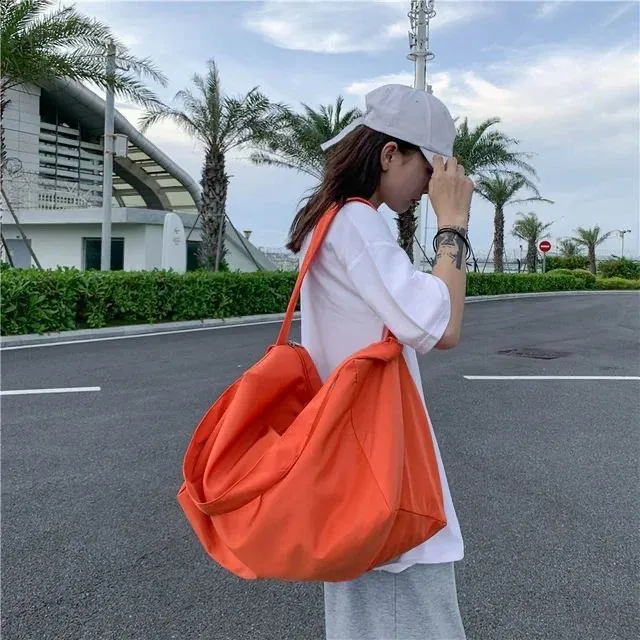Borsa a mano in tela impermeabile di alta qualità, casual, da donna, grande capacità, a tracolla, alla moda, 2024 240723_voghion.com