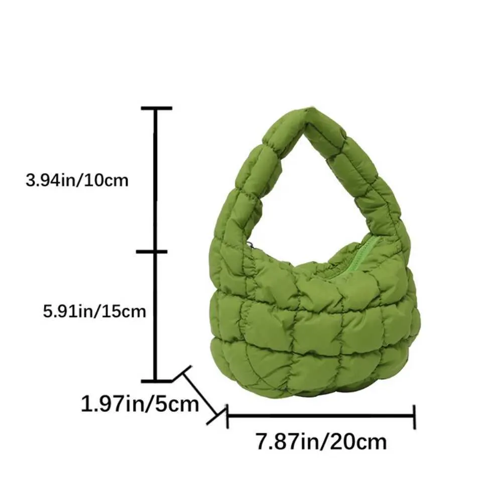 Quilted Shoulder Bag For Women Puffy Dumpling Handbag Fashion_voghion.com