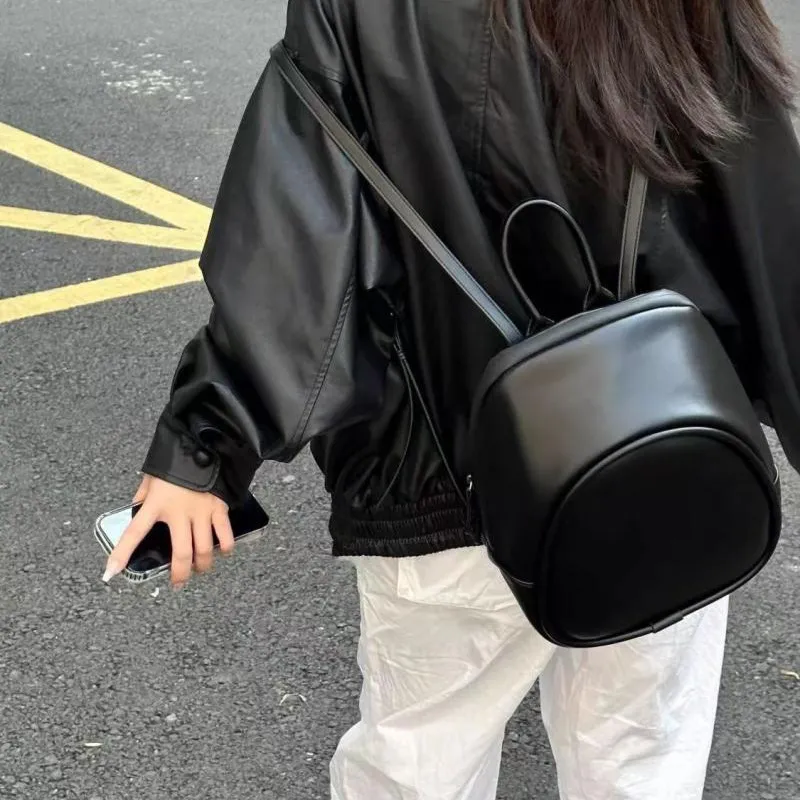 Beliebter südkoreanischer Nischen-Freizeitrucksack für Damen mit großer Kapazität 2025 Einfacher kleiner Rucksack_voghion.com