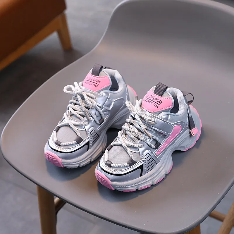 Kinderen Hoge Platform Sneakers Mode Roze Groen Meisjes Peuter Kinderen voor Jongens Dikke Zool Sport Tennisschoenen Maten 21 -_voghion.com
