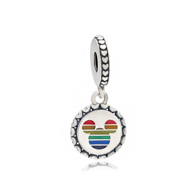 Designer Sterling Sier Loose Beads Beaded Bottle Cap Safety Chain Pendant Bracelets Original Fit S Charms Fashion_voghion.com
