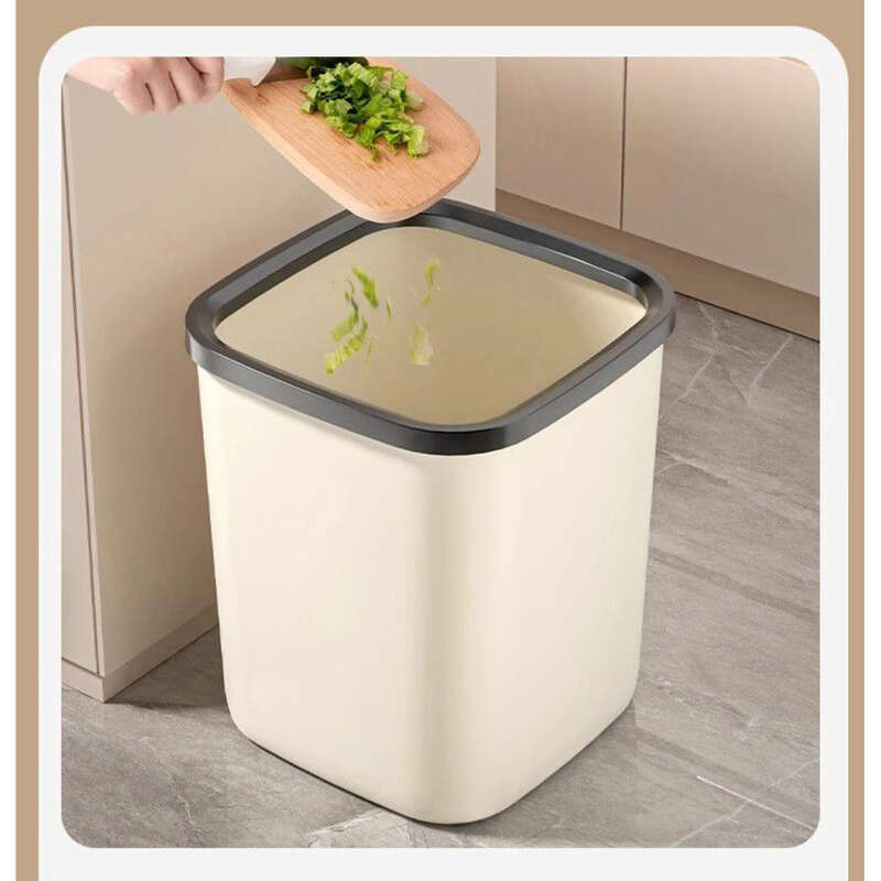Papelera de gran capacidad y apariencia atractiva, ideal para cocinas, salas de estar, baños, oficinas y otros lugares con presión._voghion.com