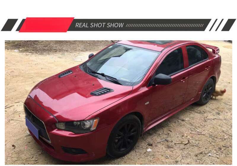 Car Shark Gill Simulation Engine Hood Universal Decorative Sticker Modification Air Outlet_voghion.com