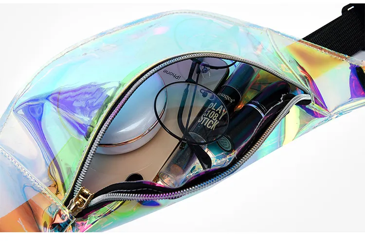 Waist Prsonality Dazzling Lasr Fanny Pack Watrproof Fashion Holographic Chst Bag Cross-Body Pockt Closur Coin_voghion.com