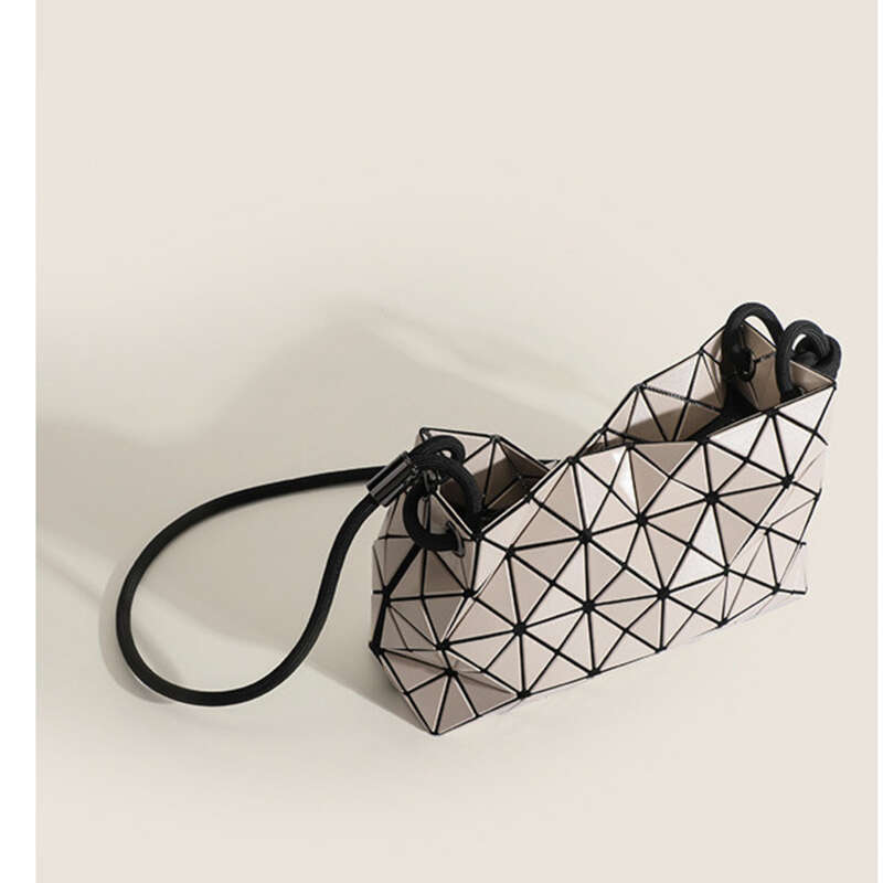 Borsa a tracolla Tofu Geometric CheckHandbag Borsa da donna multifunzionale_voghion.com
