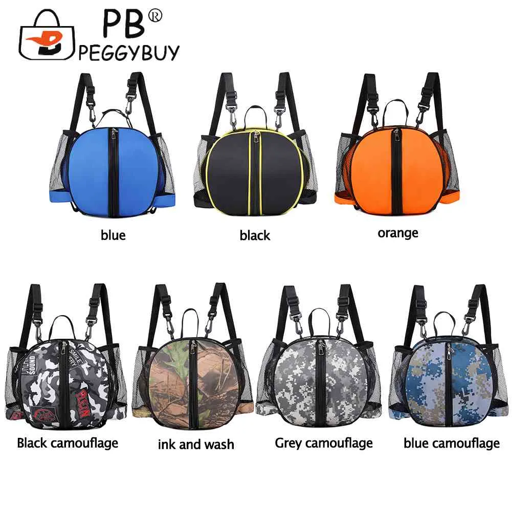 Outdoor Sports Shoulder Soccer Bags Training Equipment Storage Mesh Side Two-way Open Ball Bag Volleyball Basketball_voghion.com