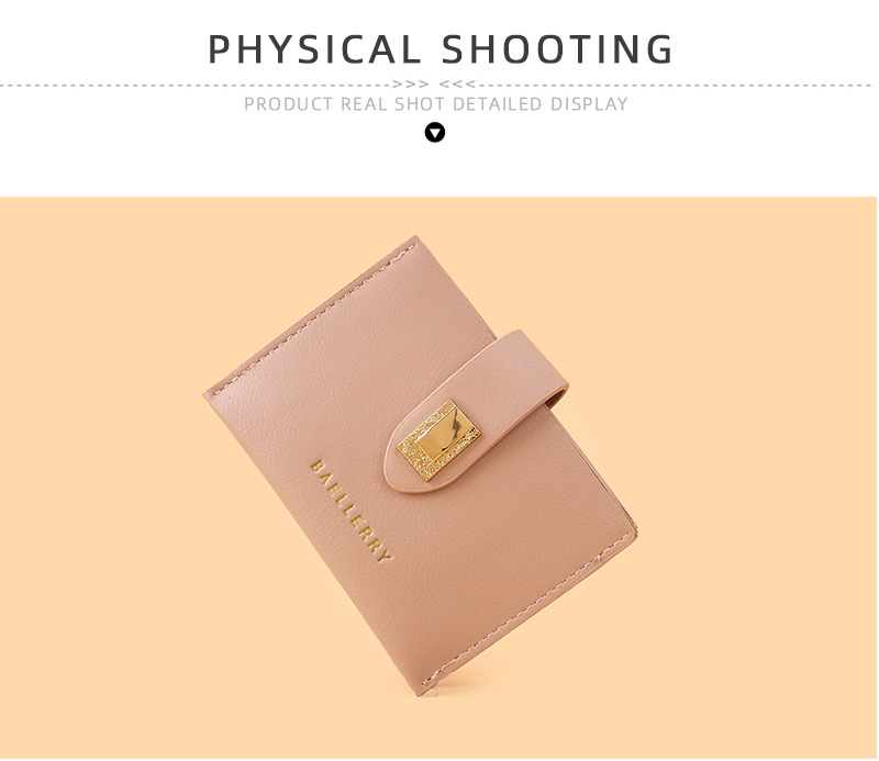 Baellerry new ladies card holder Korean style fashion buckle coin purse versatile light and compact wallet wholesale_voghion.com