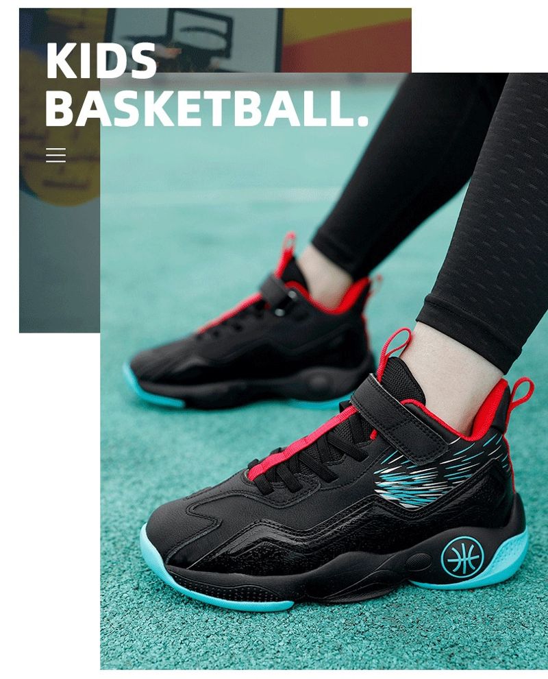 Boys' youth professional sneakers summer new children's sports basketball shoes_voghion.com
