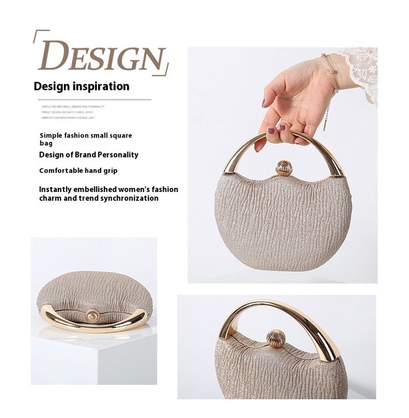 Retro Rosa Handheld Mode Arc Bankett Hochzeit Geschenk Party Nagel Perle Abendkleid Tasche_voghion.com