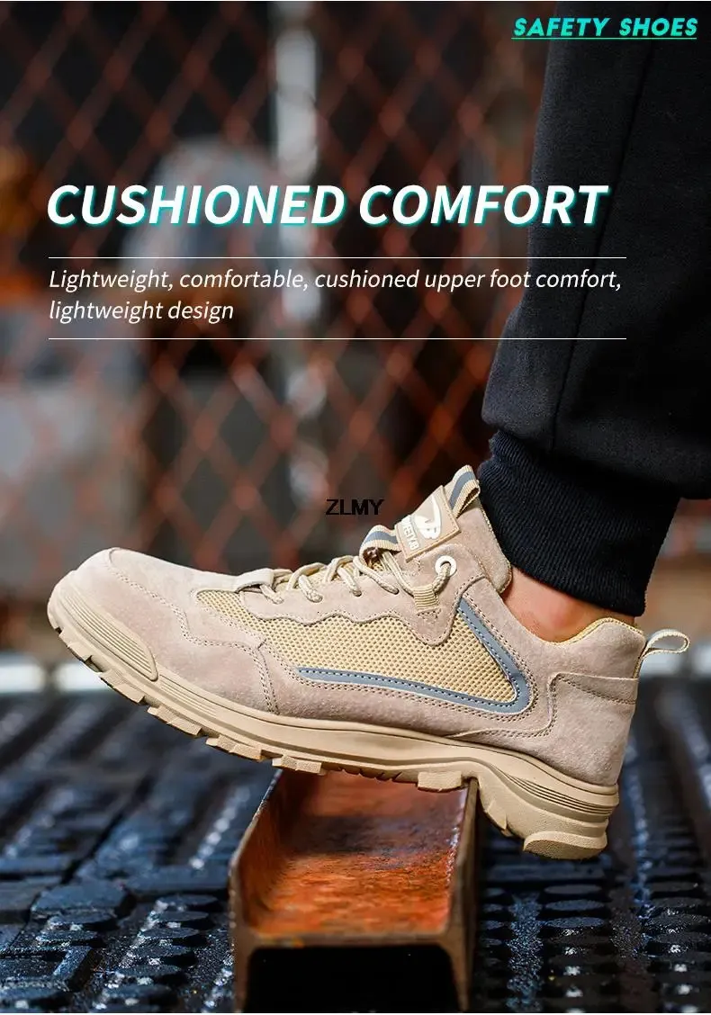 Chaussures de sécurité pour hommes, sans embouts métalliques, embouts en plastique, isolées, 6 kV, réfléchissantes, 250402_voghion.com