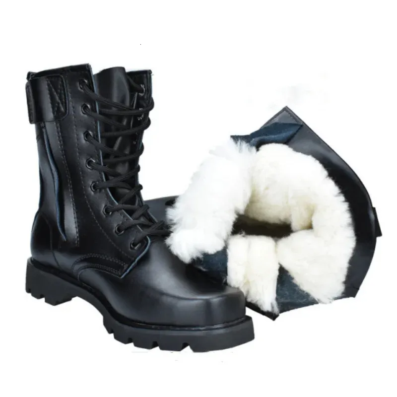 Tactical Boots Men Steel Toe Protective Work Shoes Black Lace-up_voghion.com