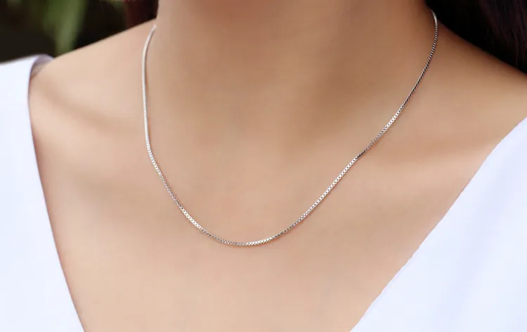 S sier plaqué colliers chaînes pour femmes tour de cou court serpent o croix vague d'eau boîte étoile brillant collier lien chaîne bricolage_voghion.com