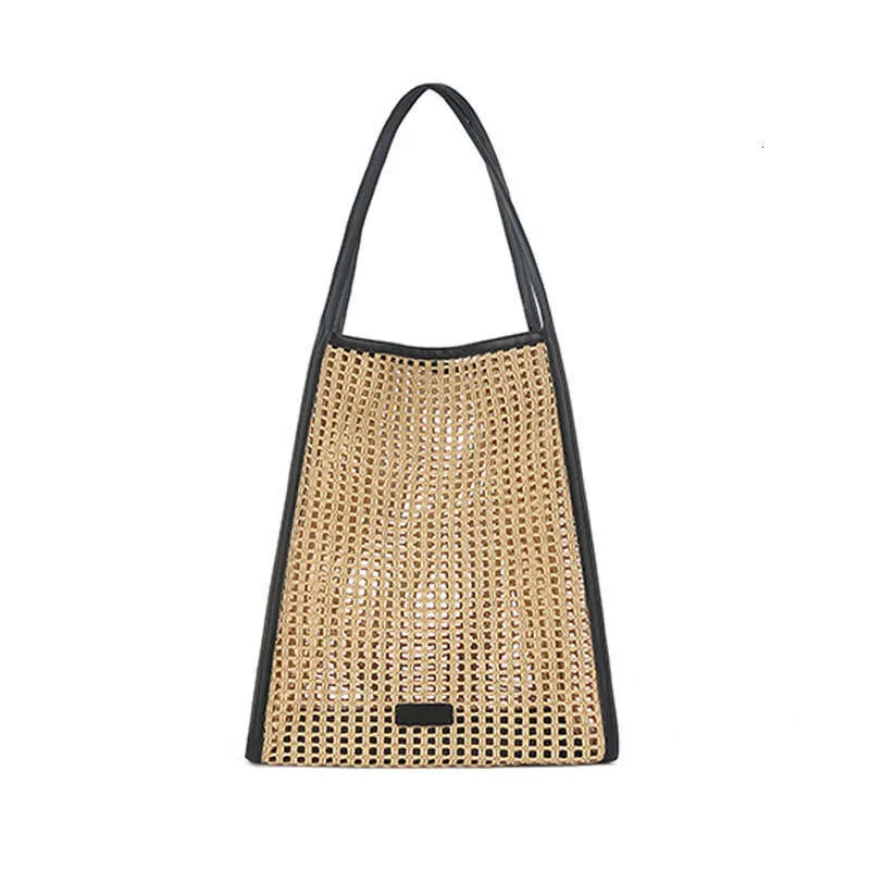 New Brand Design Straw Handbags Fashion Hollow Casual Women Beach Large Capacity Commuter Women's Tote Bag_voghion.com