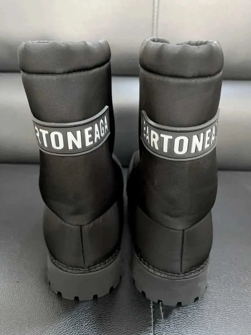 2025 Stivali da neve da donna con plateau spesso, alti fino al polpaccio, in pizzo, caldi, in cotone, scarpe casual invernali, senza stampa, buone_voghion.com