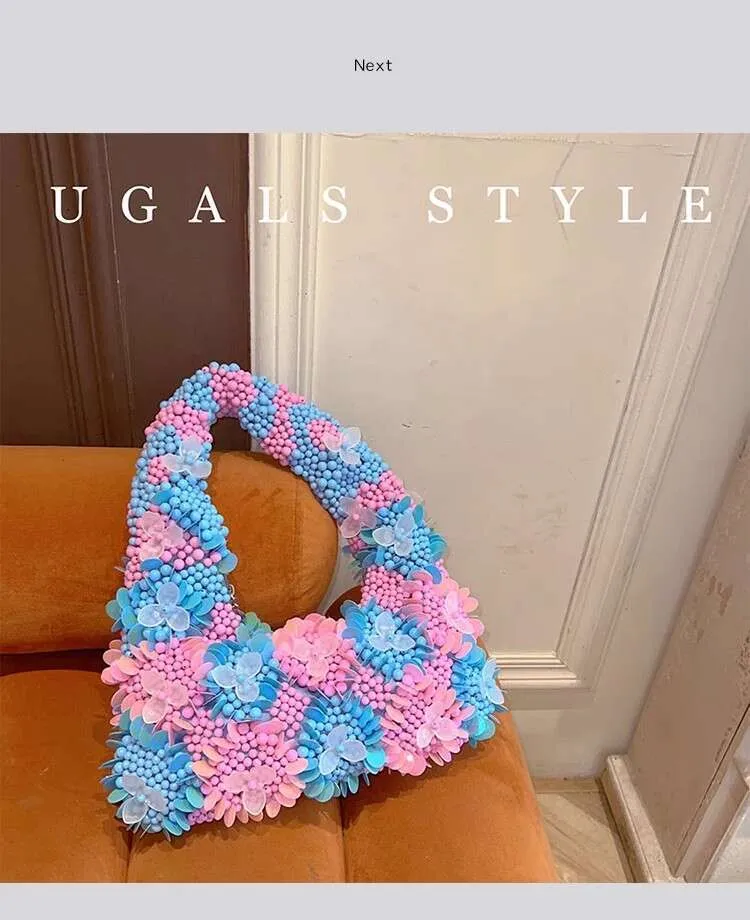 Borsa da sera con perline donna pochette a spalla per matrimonio_voghion.com