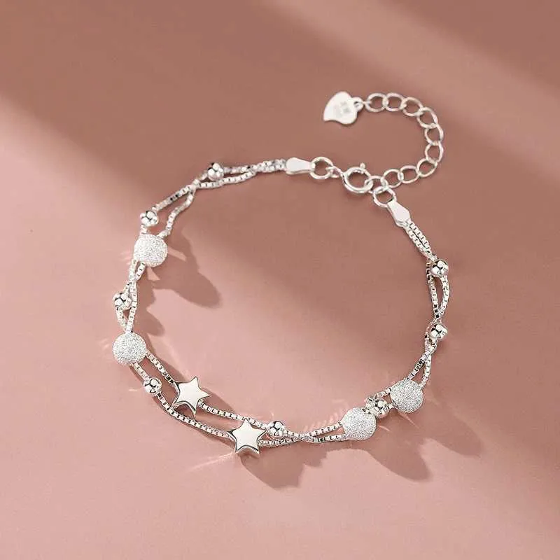 Bracciale con stelle in argento sterling per donna gioiello chic_voghion.com