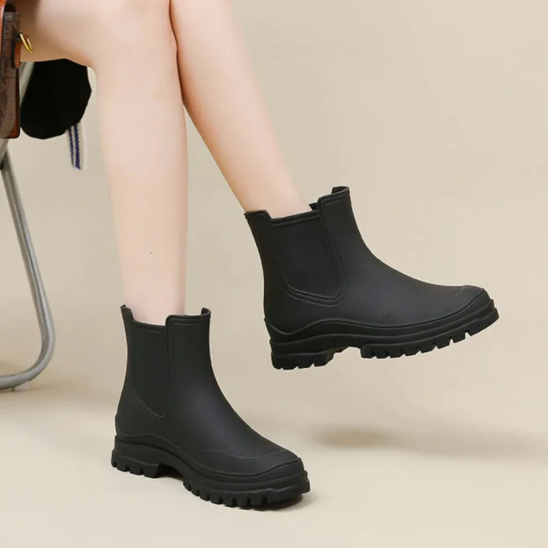 Regnstövlar Dam Vattentät Isolerad Gummi Skor Dam Trädgård Galoscher Boots Dam Fiske Vatten Sko Botas Para Lluvia_voghion.com
