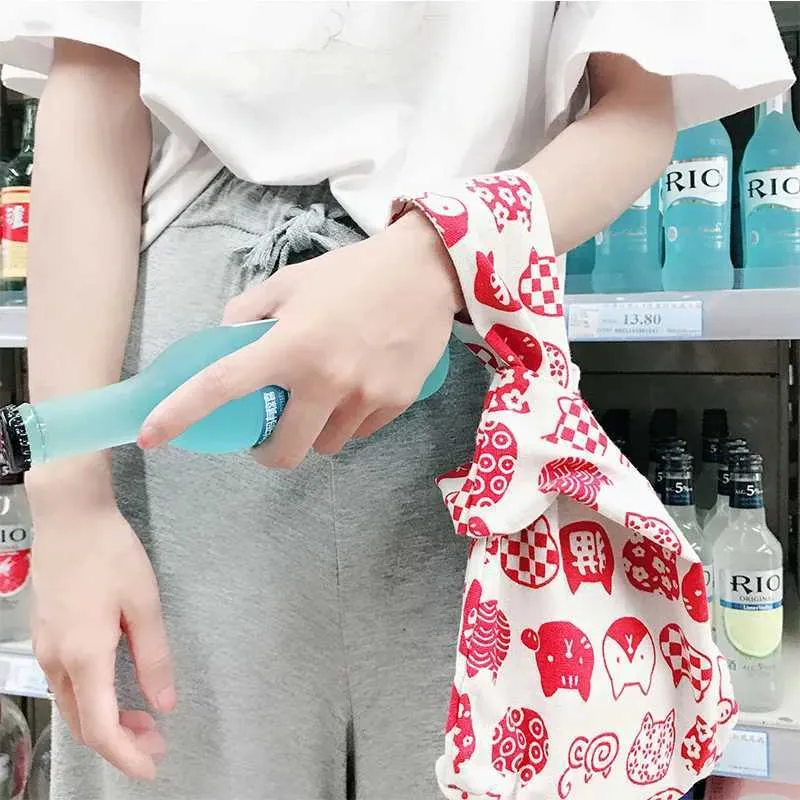 Borsa da polso Kai in stile giapponese con nodo da bar da donna, portafoglio caldo per monete e borsa per feste con cellulare Y241106_voghion.com