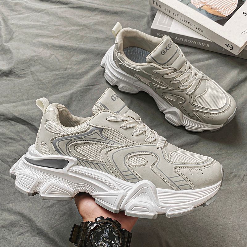2024 Herbst neue Herren erhöhen Papa Trend leichte dicke Sohle bequeme Sportschuhe_voghion.com