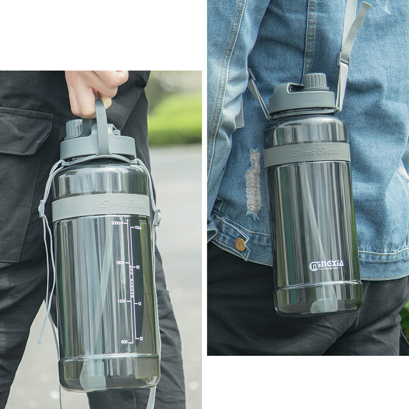 700ml Wassertrinkflasche für Sport Wasserflasche mit Strohhalm Große BPA-freie Flaschen Große Flasche für den Außenbereich_voghion.com