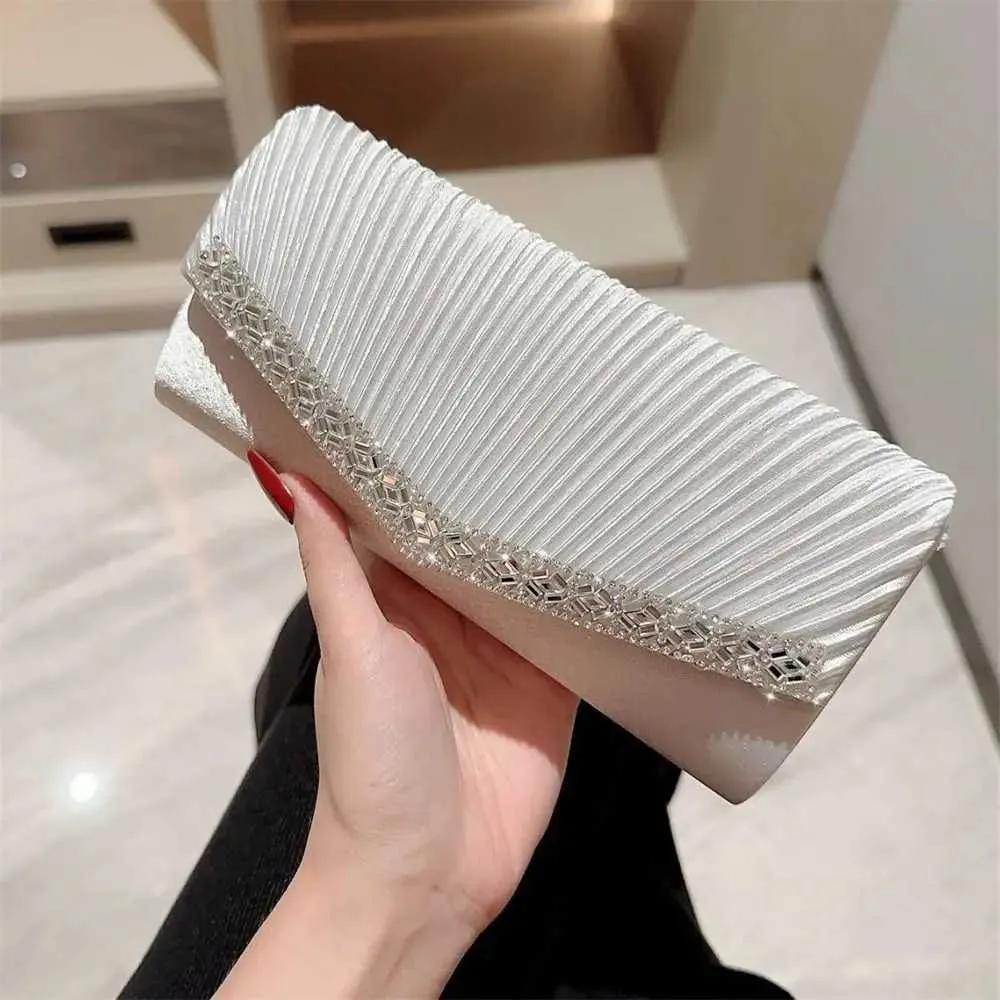 Borsa da sera con tracolla a catena alla moda, da sposa, da festa, con paillettes, da donna, borsa da banchetto scintillante Y241019_voghion.com