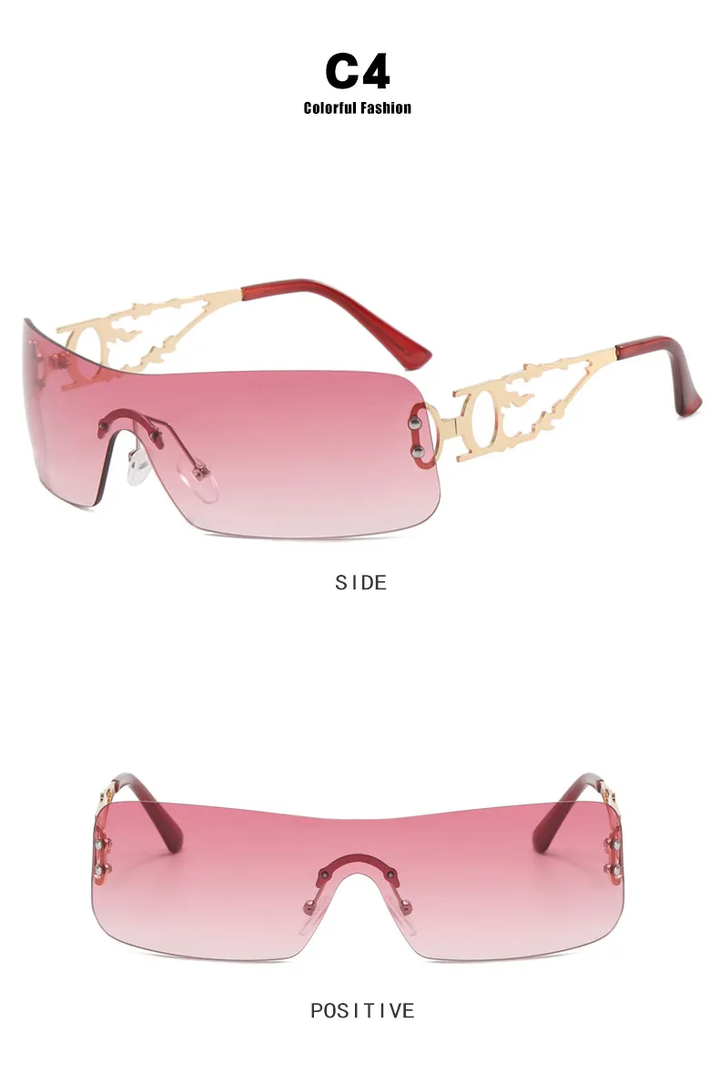 Sunglasses Designer Frameless One Piece Women 2023 Brand Punk Sun Glasses Ladies Y2K Wrap Around Eyewear Goggles_voghion.com