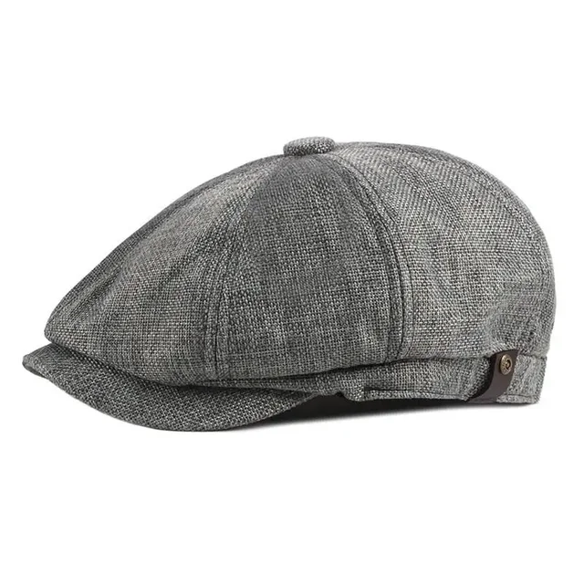 Hot Sale Spring Polyester Mesh Newsboy Caps Flat Peaked Cap Men and Women Painter Beret Hats 10_voghion.com
