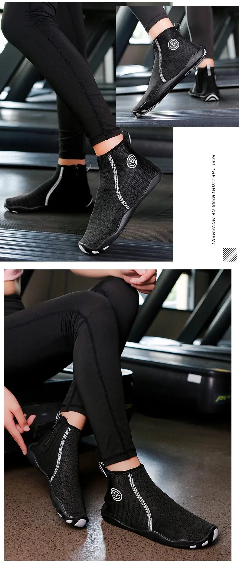 Zapatos de agua para hombre, calcetines de buceo para mujer, caña alta, descalzos, sandalias de playa, calzado acuático, zapatillas de vadeo con drenaje, para surfear y pescar_voghion.com