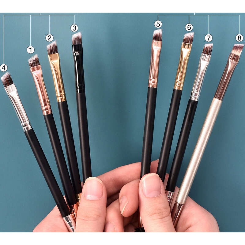 Recourbe-cils double, brosse à sourcils coudée en spirale, outils de maquillage des yeux_voghion.com