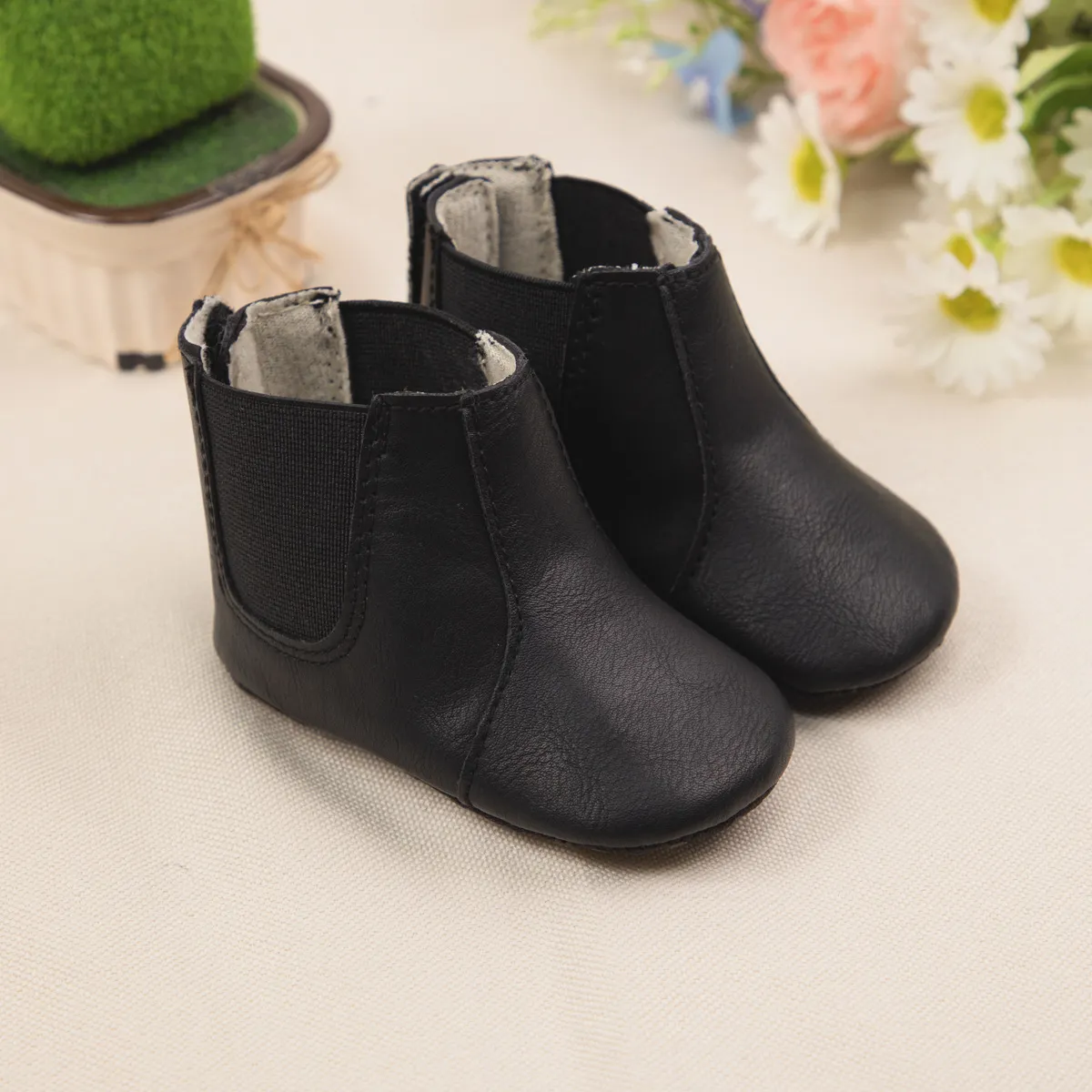 Moda Neonato Bambino Neve Inverno Happysteps Impermeabile Antiscivolo Ragazzo Ragazza Scarpe in Pelle Bambini Caldo Neonato Bambino All'aperto_voghion.com