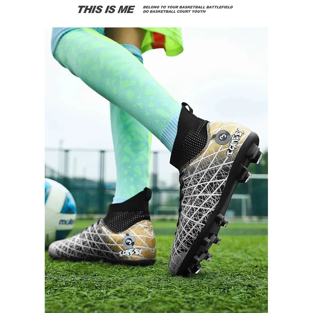 Professional Unisex Soccer Shoes Men Women Football Boots Training Sport Footwear Match Sneakers Non-slip Drop Shipping_voghion.com