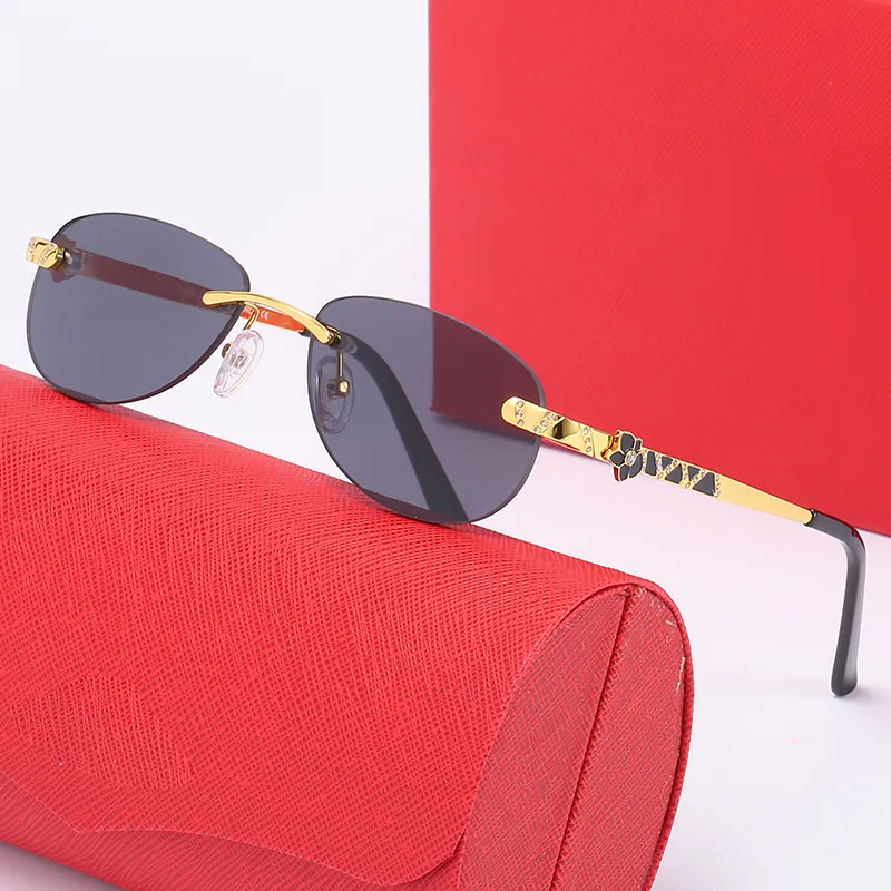 New Fashion women Sunglasses Small Toad Lens men Sunshade Orange Mirror Metal Temples Lacquer Craft Prescription_viptrois.com