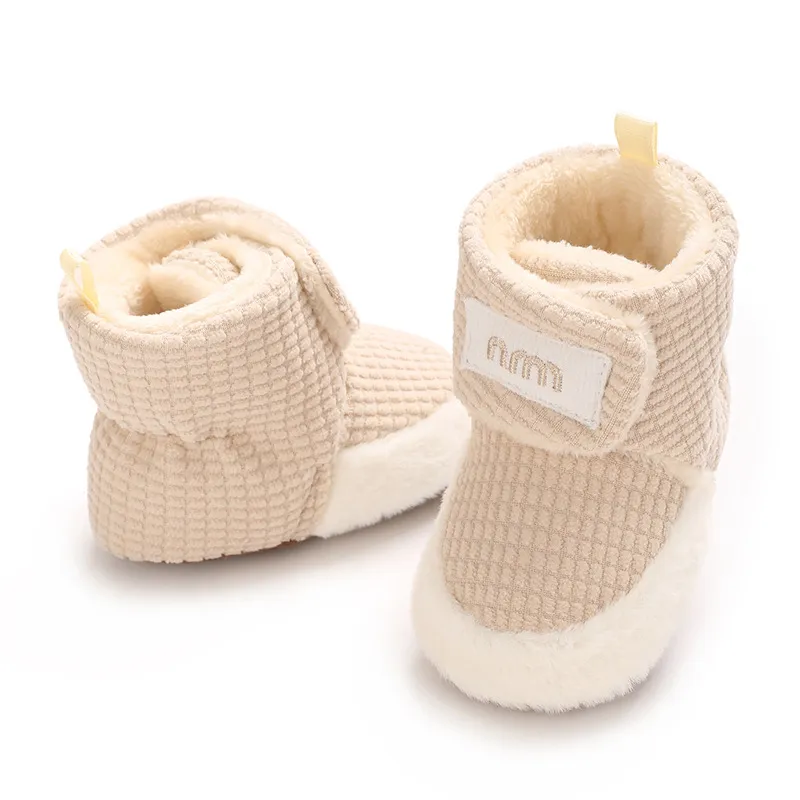 Botas de inverno de lã quente para bebês recém-nascidos, sapatos para crianças pequenas, botas Cutefeet para meninas e meninos de 0 a 18 meses_voghion.com