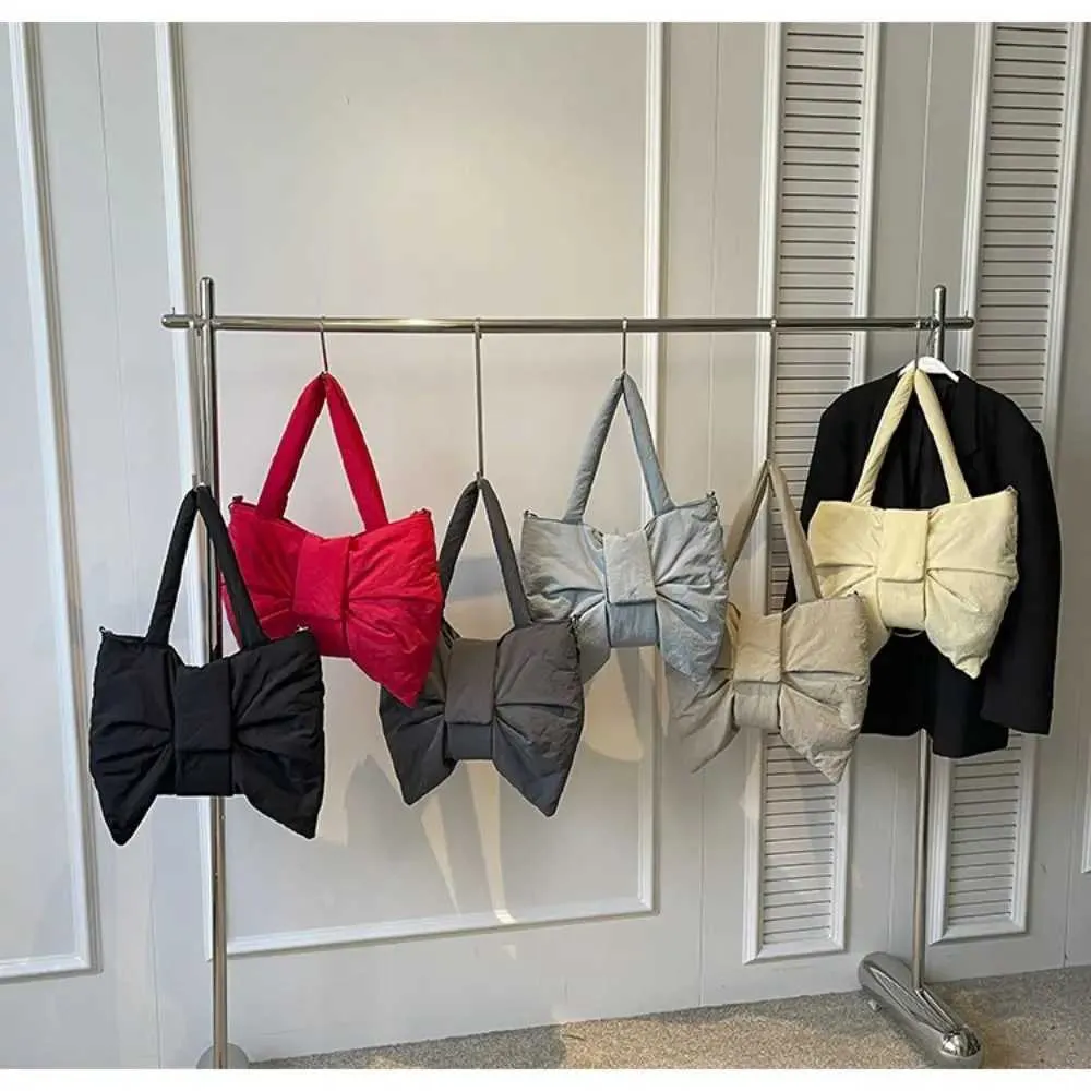Geschenk Einfarbig Umhängetasche Weiche Große Bogen Form Unterarm Shoudler Taschen Große Kapazität Nylon Tote Handtasche für_voghion.com