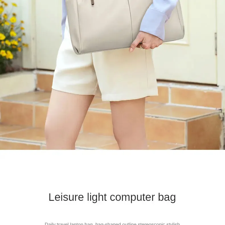 GOLF Briefcase for Women Apricot Document Handbag 14 Inch Business Laptop Tote Bag College Bags Womens Handbags Trend_voghion.com