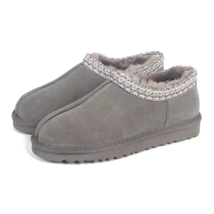 Tasman slippers kids Boots Classic Chesut baby boys girls toddler Fur Black Sand Ankle Mules Winter snow Tazz Booties_voghion.com