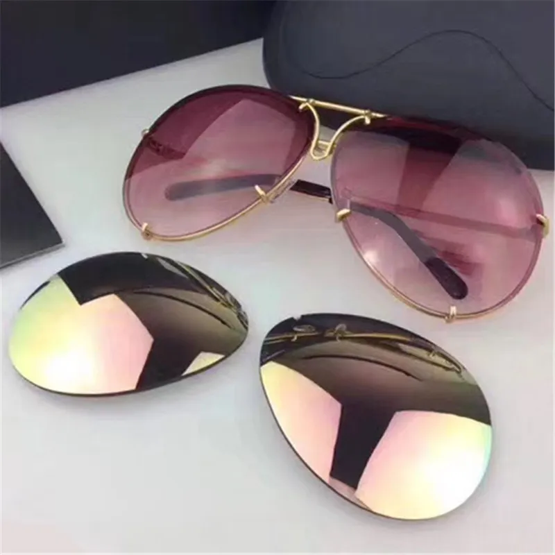 8478 Sunglasses Mirror Full Frame Hot Selling Style UV Protection Extra Lens Exchange Men Special Top Quality Come With_voghion.com