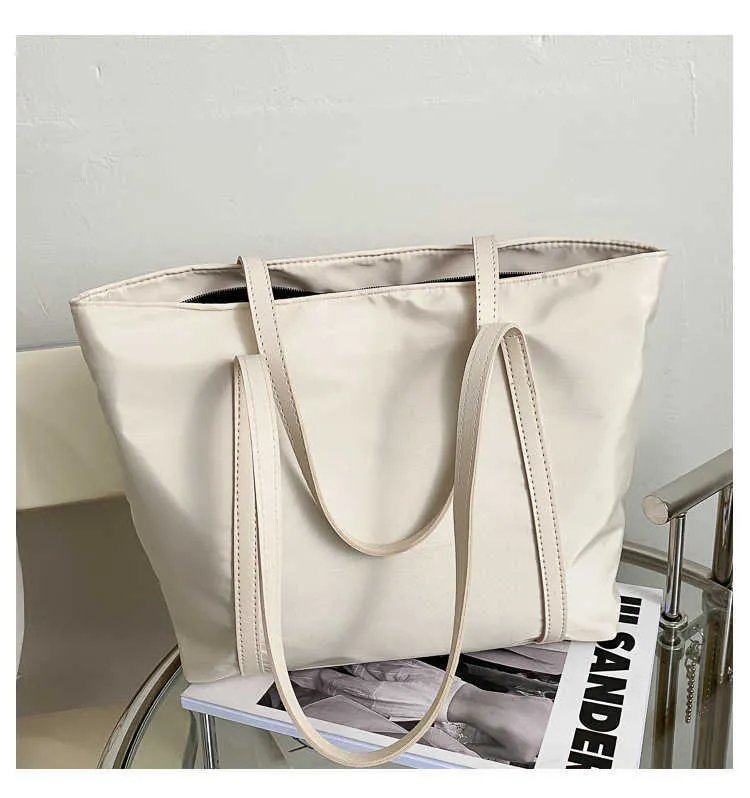 Saco tote de oxford para mulher bolsa grande para compras_voghion.com