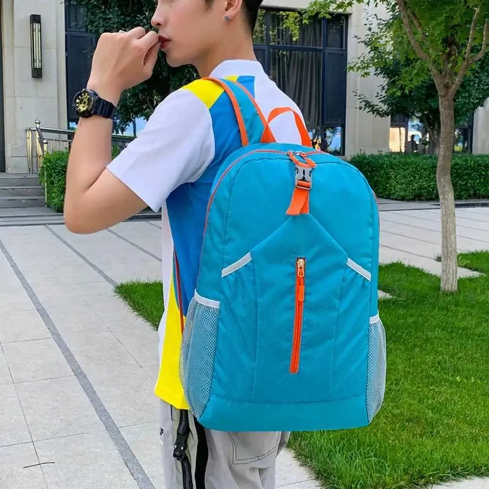 Sac à dos de sport d'extérieur imperméable à l'eau, sac d'alpinisme Oxford de grande capacité, sac de voyage léger et pliable à la mode_voghion.com