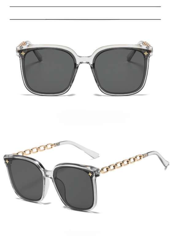 Lunettes de soleil haut de gamme d'été 2025, protection UV, branches métalliques, chapeau de soleil fin pour femmes, visage rond_voghion.com