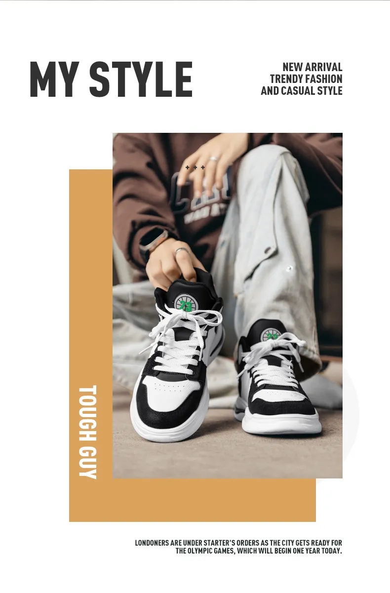 Sports Summer Leisure Breathable New Basketball Trendy And Versatile Free Shipping Unique Design Lace Up Men Running_voghion.com