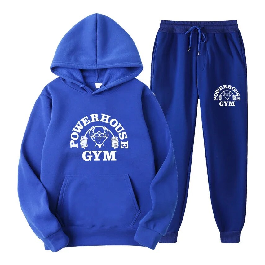 Marque de mode hommes survêtements automne nouveaux hommes sweats à capuche + pantalons de survêtement deux pièces costume à capuche ensembles décontractés vêtements masculins_voghion.com