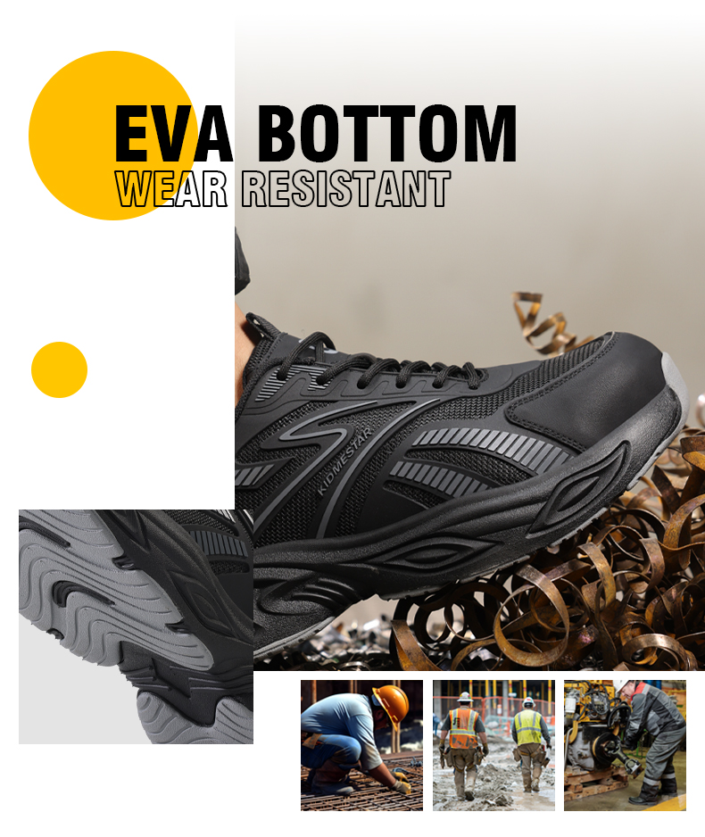 Buty robocze GUYISA z metalowym noskiem, lekkie, odporne na rozbicie i przebicie, rozmiar 5056 39-44_voghion.com