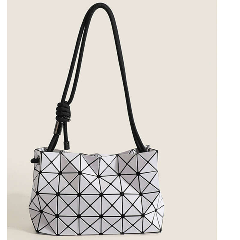 Borsa a tracolla Tofu Geometric CheckHandbag Borsa da donna multifunzionale_voghion.com