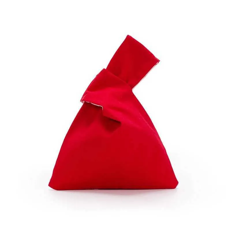 Borsa da shopping leggera riutilizzabile ecologica in cotone Wens Knot Wrist, porta monete Y241106_voghion.com