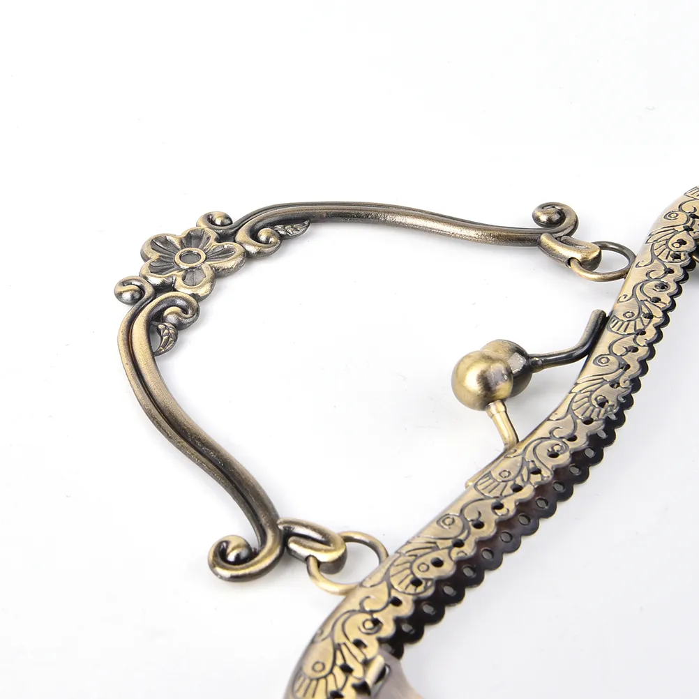 1X 20.5cm Vintage Women Purse Clutch Bag Clasp Handle DIY Handbag Frame_voghion.com