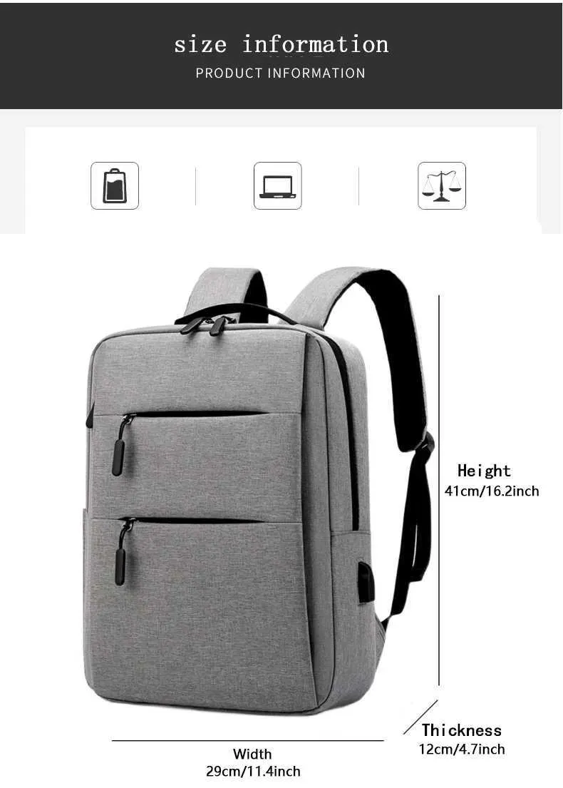 Laptoptaske med lynlås i flere lag, 13, 14, 15 tommer, computerrygsæk til virksomheder, HERRER OG DAMER, TRAVELC241011C241011_voghion.com