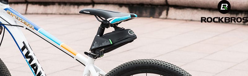 ROCKBROS Waterproof Saddle Bicycle Bag For MTB (Mountain Bike), Seat Bag, Medium (M), Shipped By DHL_voghion.com